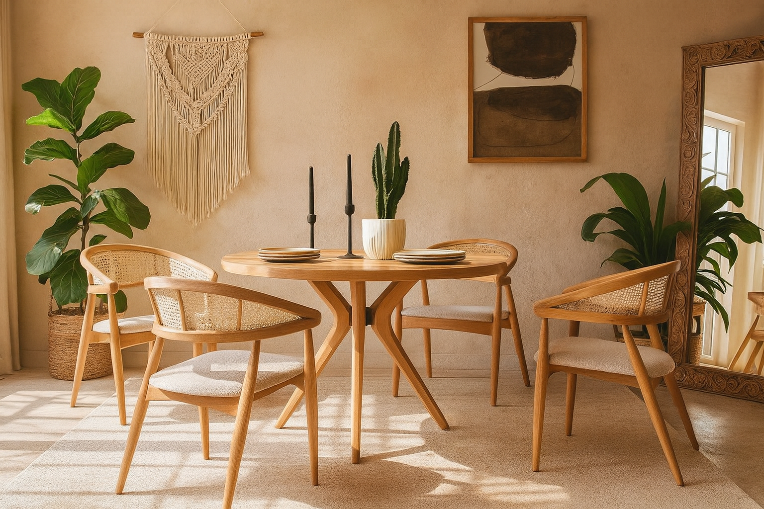 Notilda 4 Kişilik Masa Takımı