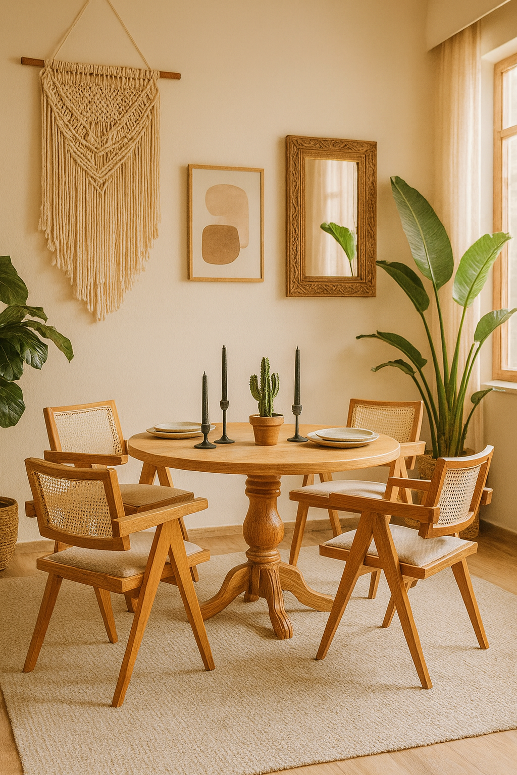 Lusety 4 Kişilik Masa Takımı