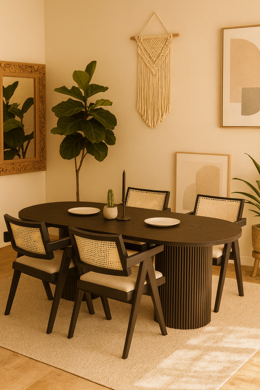 Liness 4 Kişilik Masa Takımı