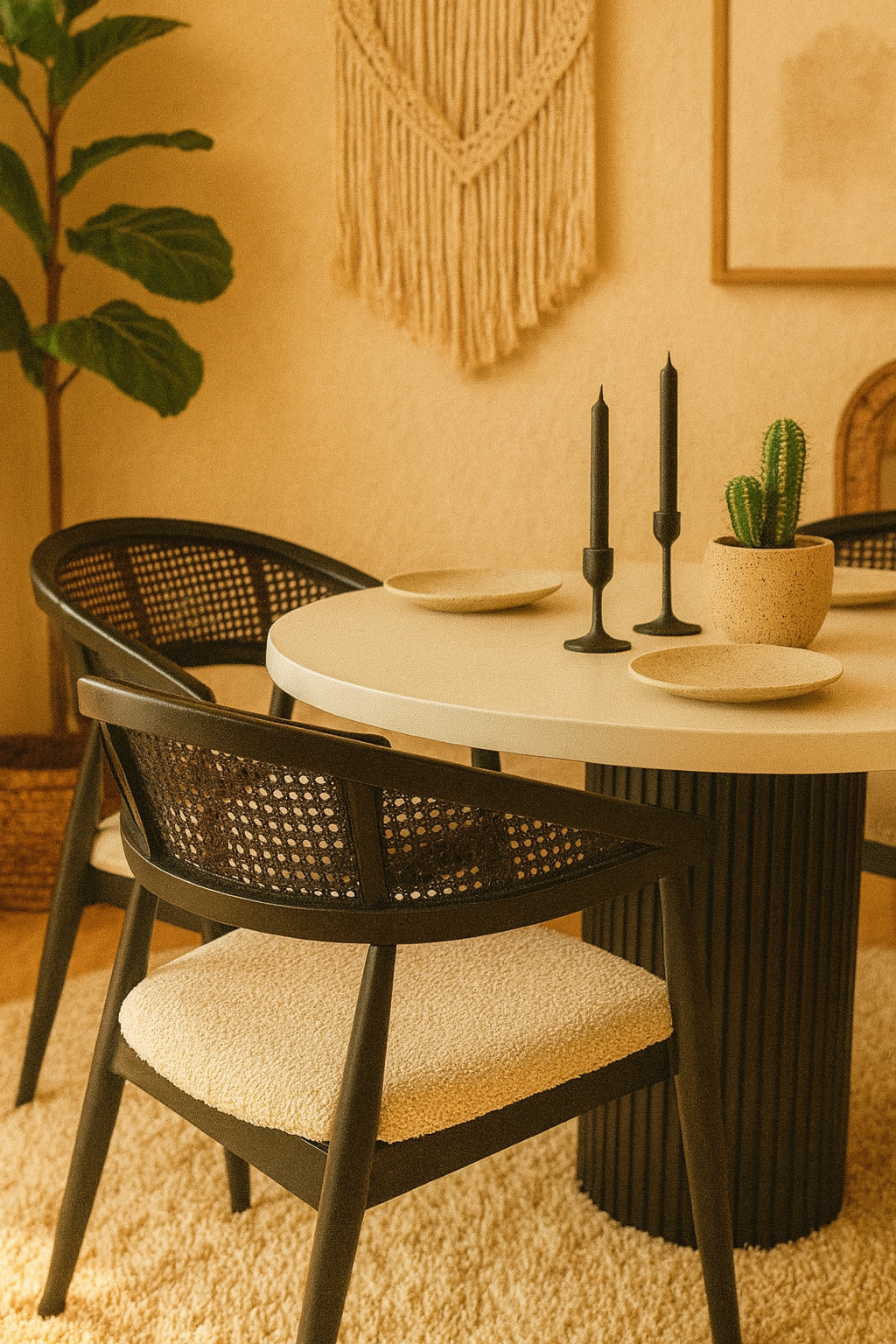 Gazzino 4 Kişilik Masa Takımı