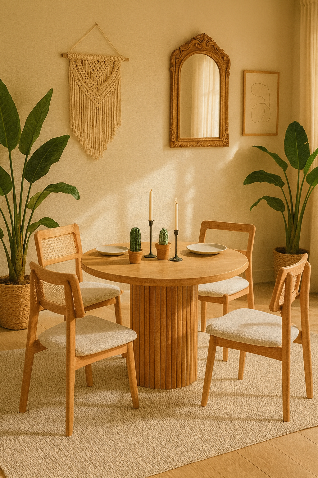 Tizza 4 Kişilik Masa Takımı