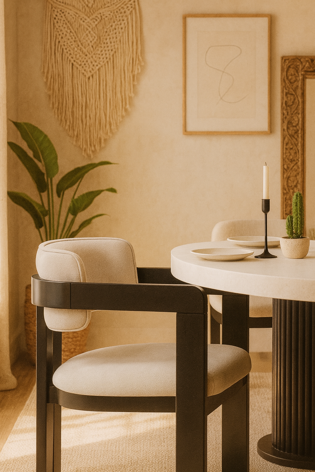 Micheel 6 Kişilik Masa Takımı